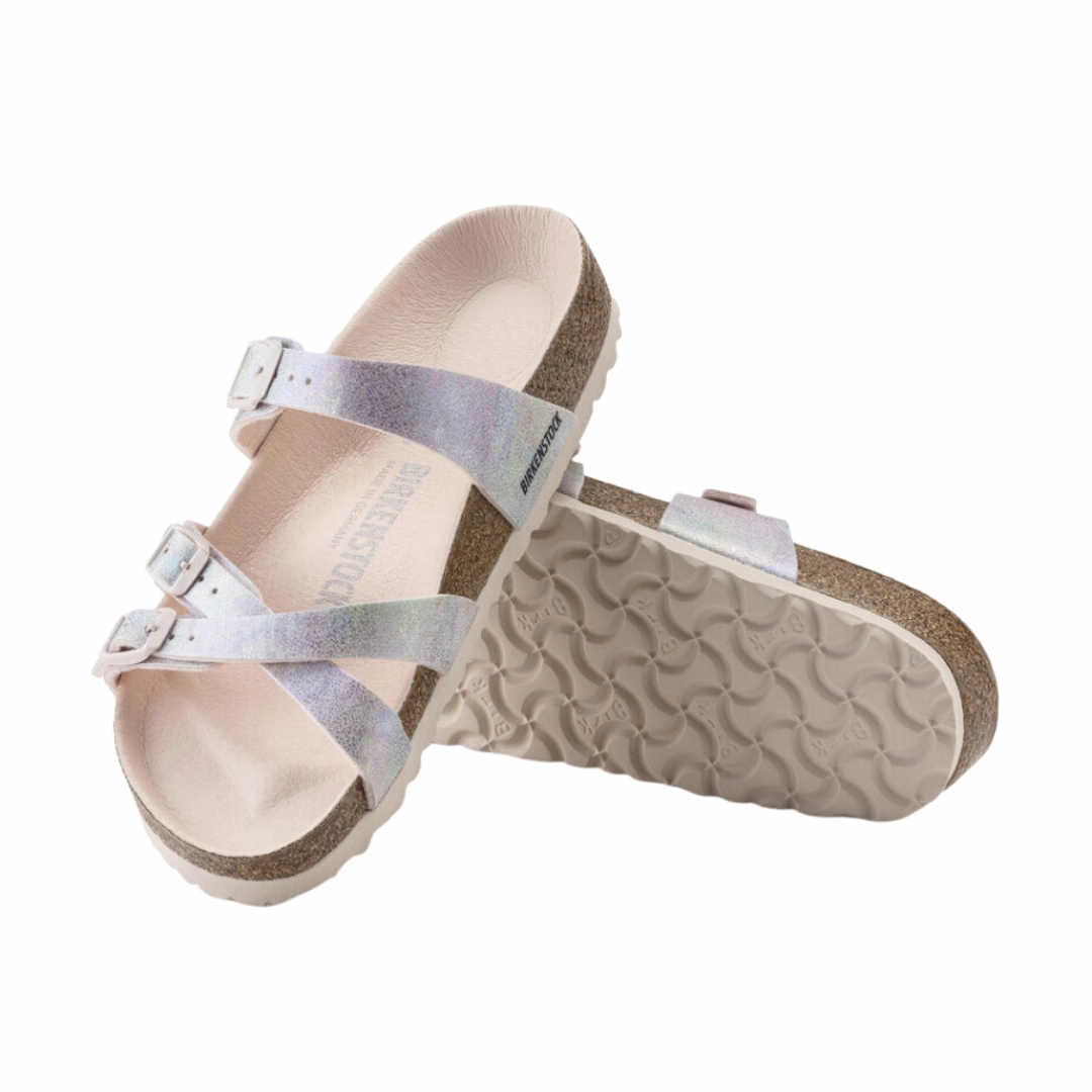 Women's Franca Vegan (Microfiber) - Iridescent Light Rose Multi Strap