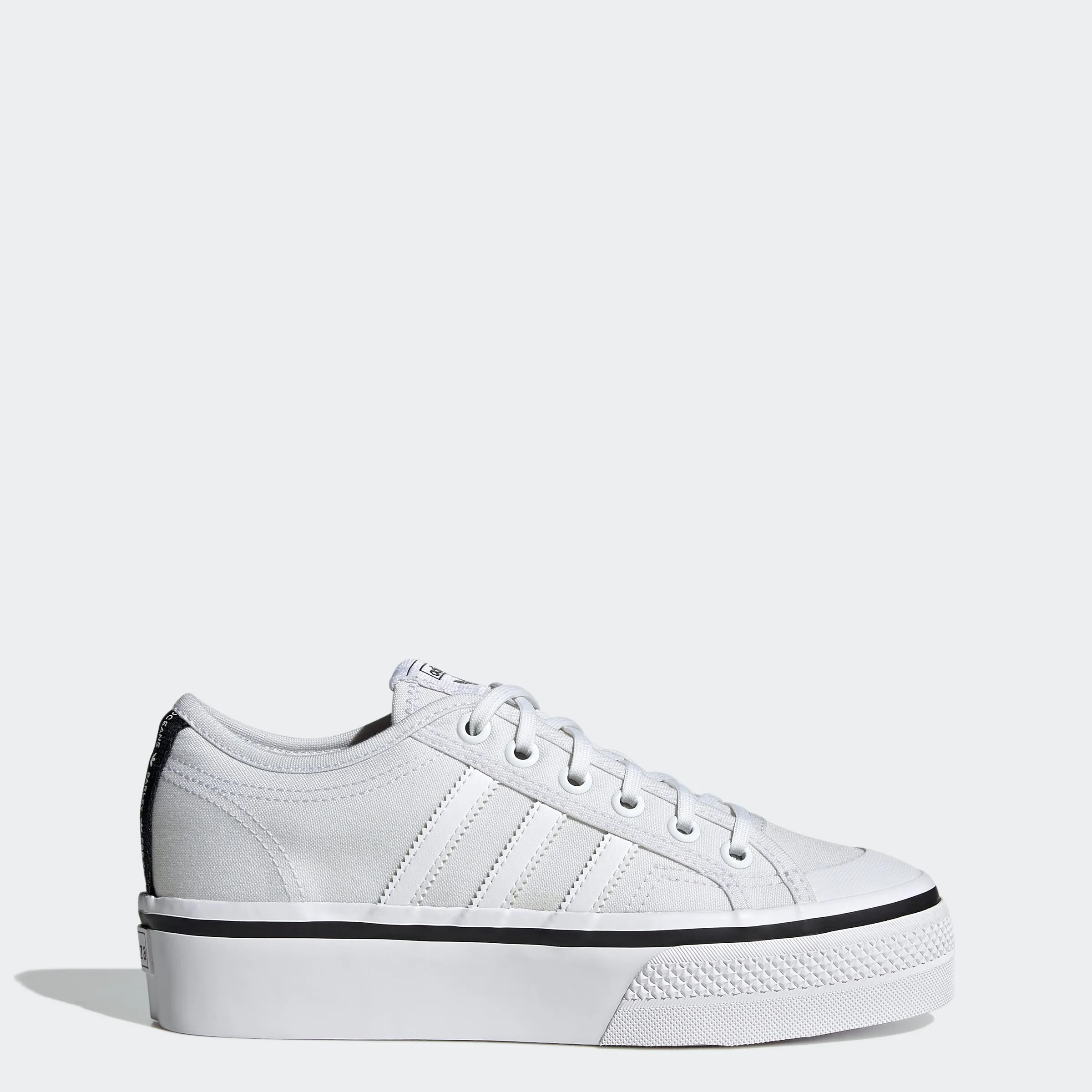 Women's adidas Originals Nizza Platform Shoes Cloud White