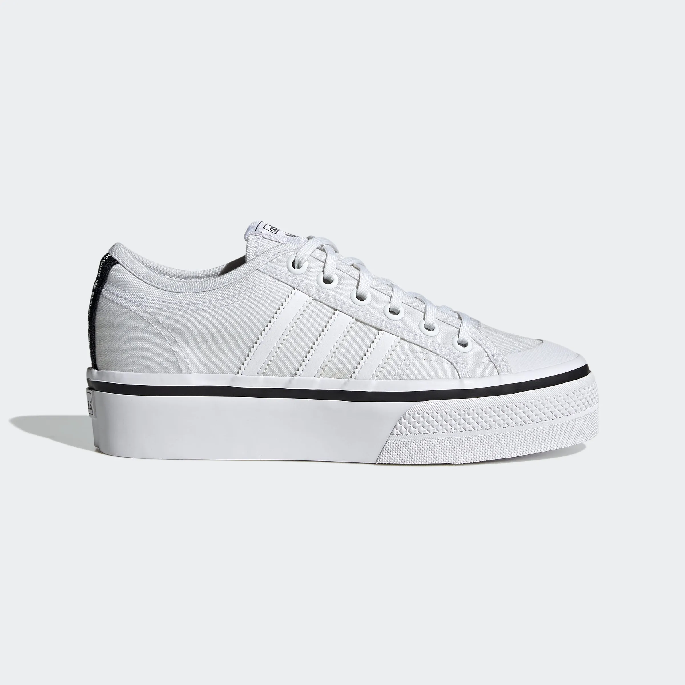 Women's adidas Originals Nizza Platform Shoes Cloud White