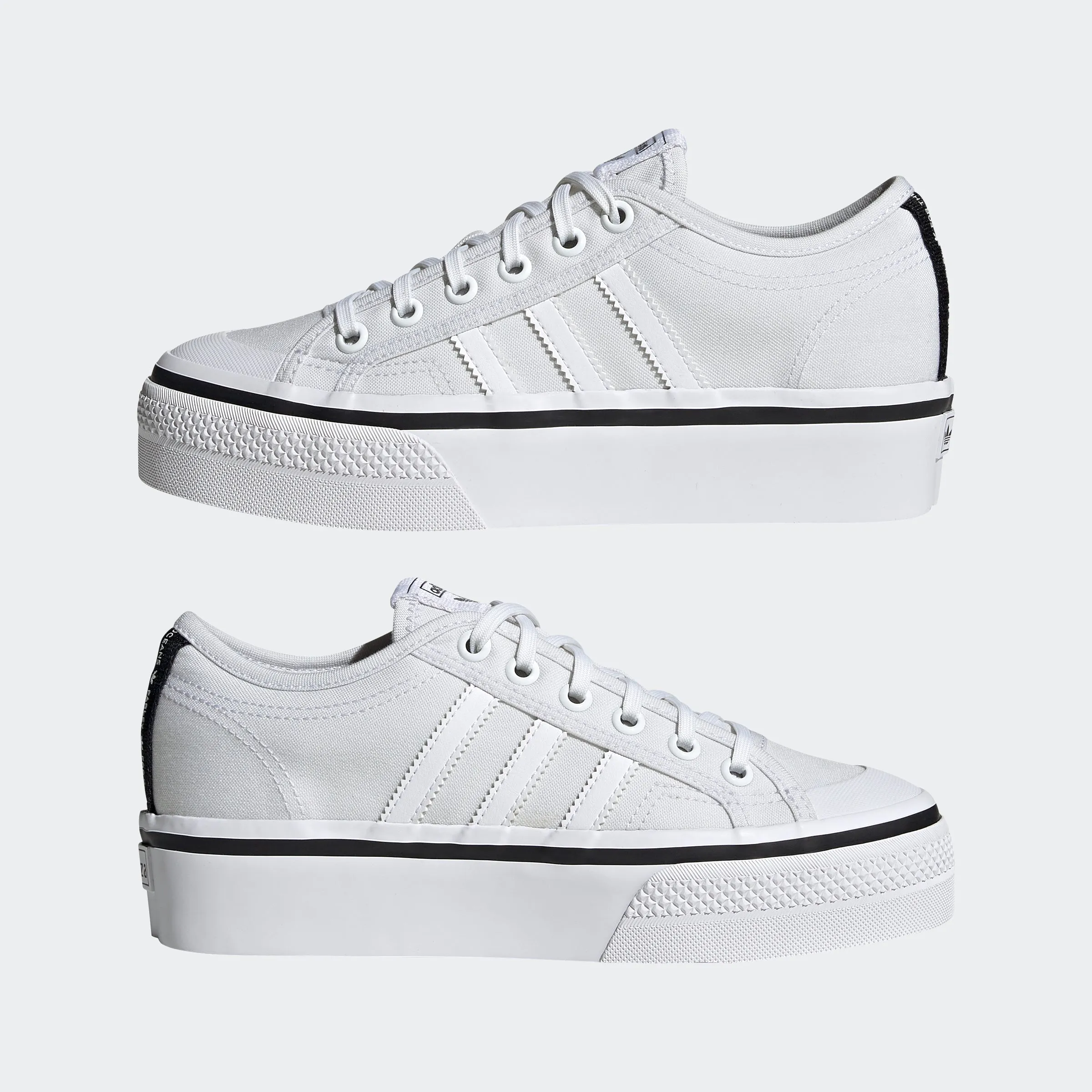 Women's adidas Originals Nizza Platform Shoes Cloud White
