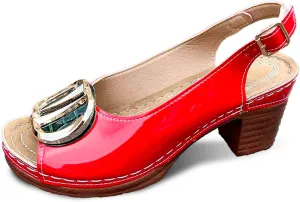 Women's Breathable Casual Sandals Wide Block Heel Adjustable Strap Comfortable Footwear For Spring Summer Fall