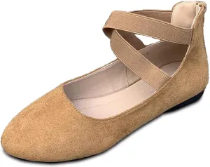Women's Flat Shoes Mary Jane Pointed Toe Flats Comfortable Slip on Ladies Shoe Casual Office Dress Flats for Work