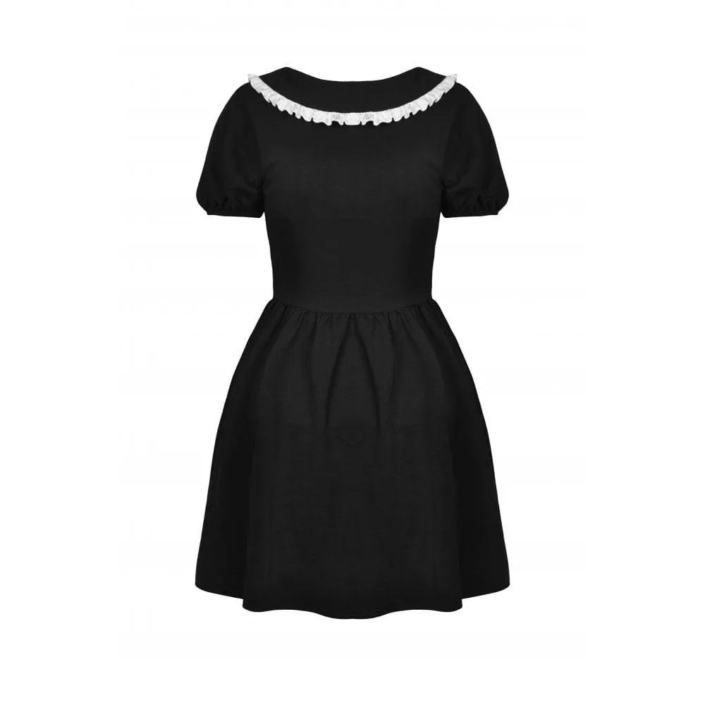 Women's Gothic Lolita Peter Pan Collar Floral Shirt Dress