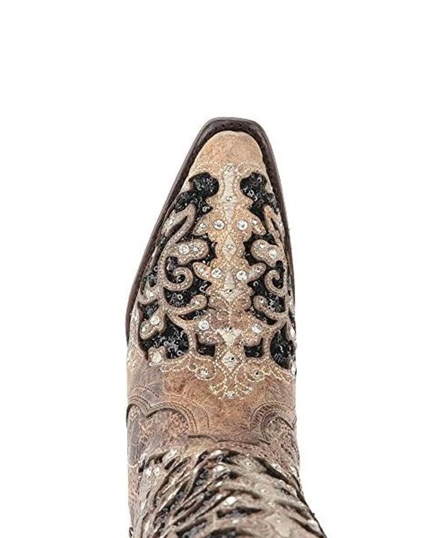 Women's Inlay Floral Embroidered Boots