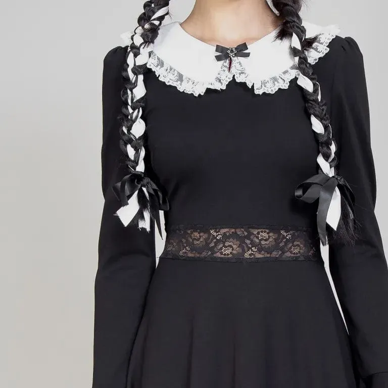 Women's Lolita Doll Collar Flared Sleeved Dress