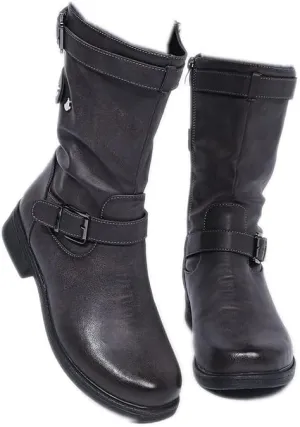Women's Over The Knee Thigh Low Chunky Heel Boots Round Toe Side Zip Long Boots Platform Stretch Booties