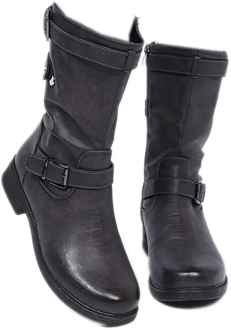 Women's Over The Knee Thigh Low Chunky Heel Boots Round Toe Side Zip Long Boots Platform Stretch Booties