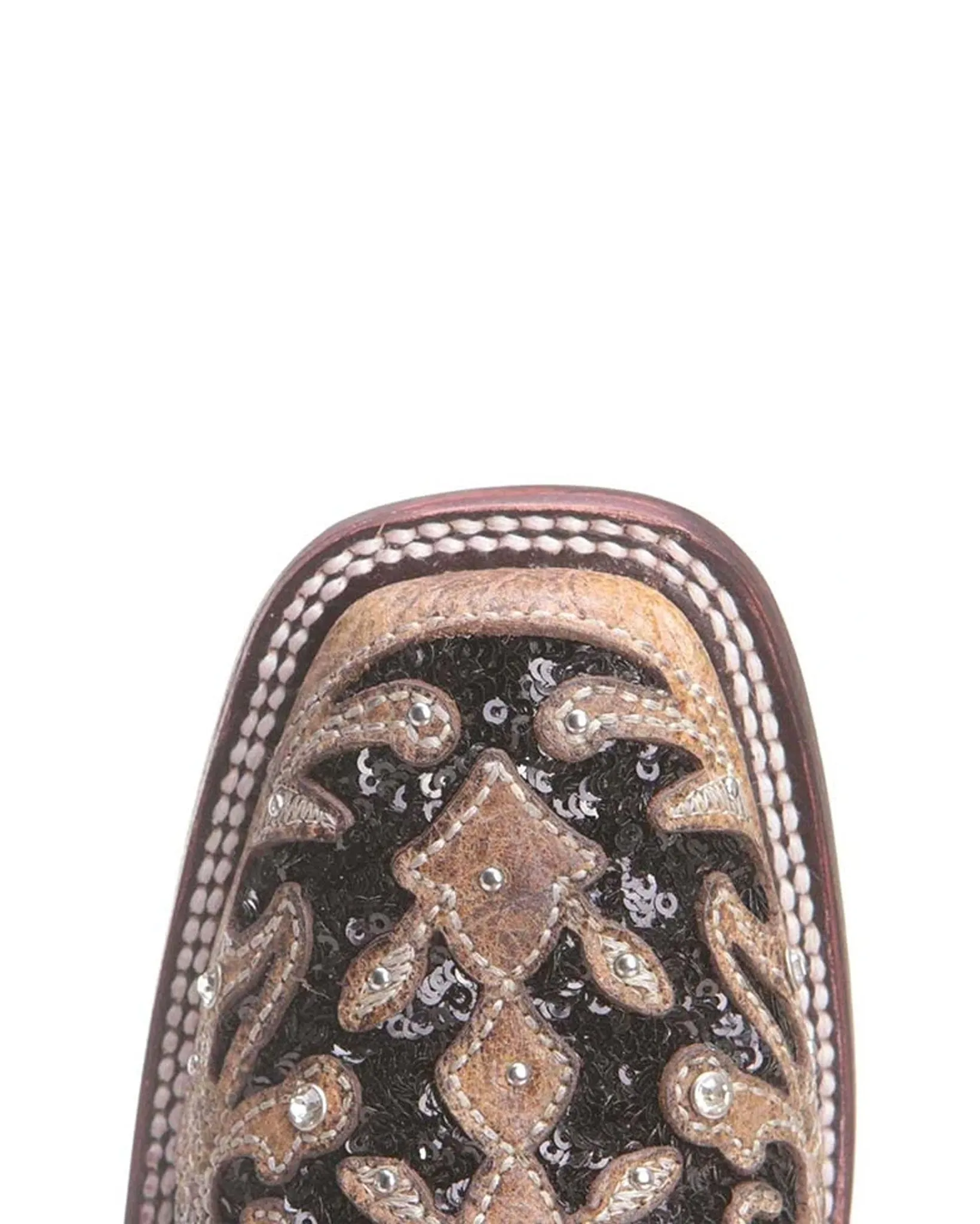 Women's Sequin Inlay Floral Embroidered Boots
