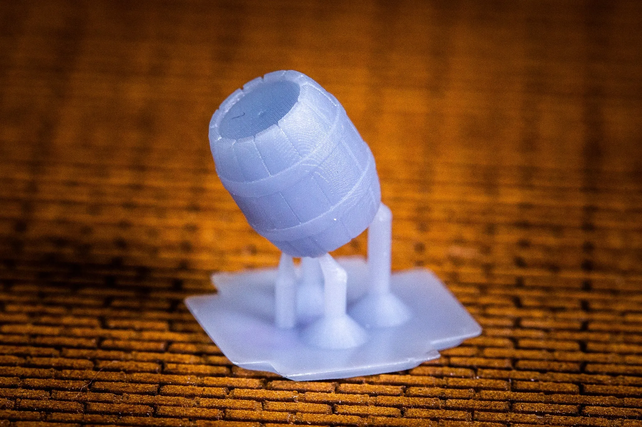 Wooden Barrel (5of) - N Scale