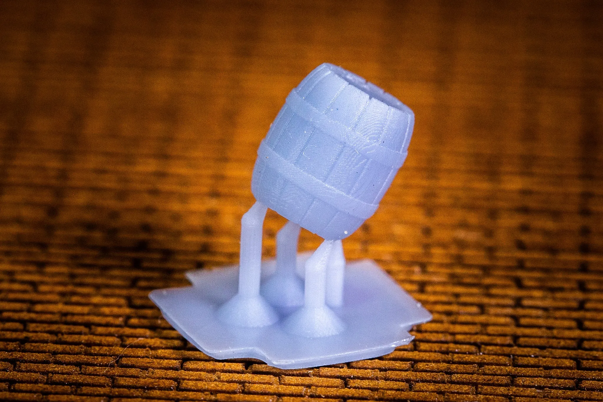 Wooden Barrel (5of) - N Scale