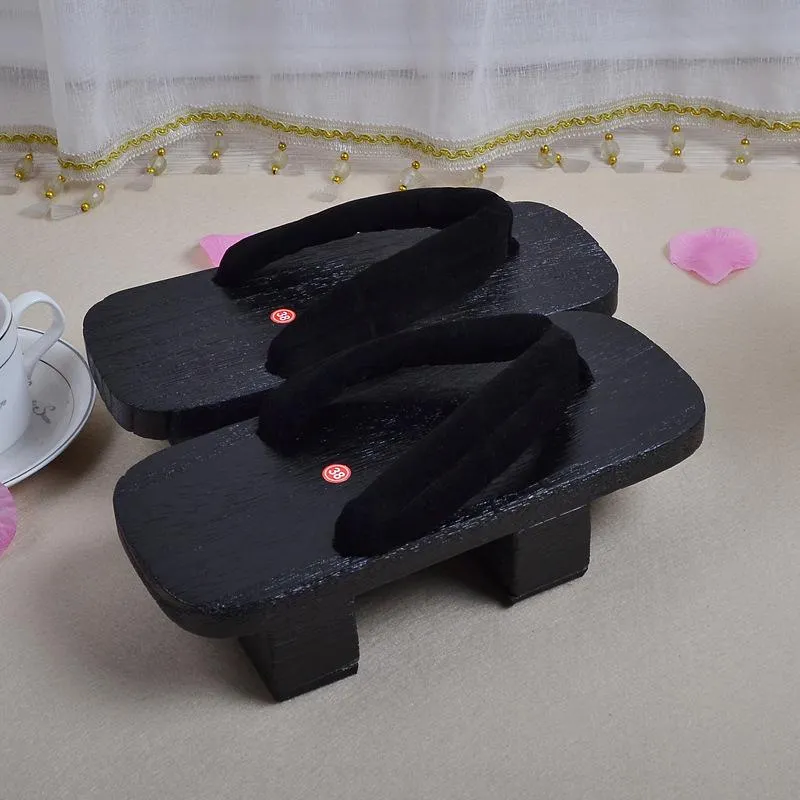 Wooden Geta Black
