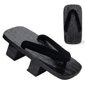 Wooden Geta Black
