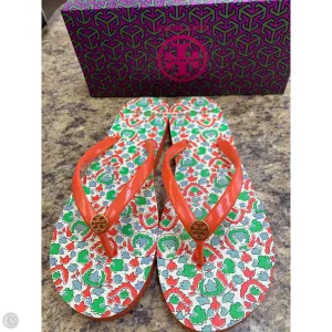 Sandals Designer By Tory Burch In Orange, Size: 7 Balance Core