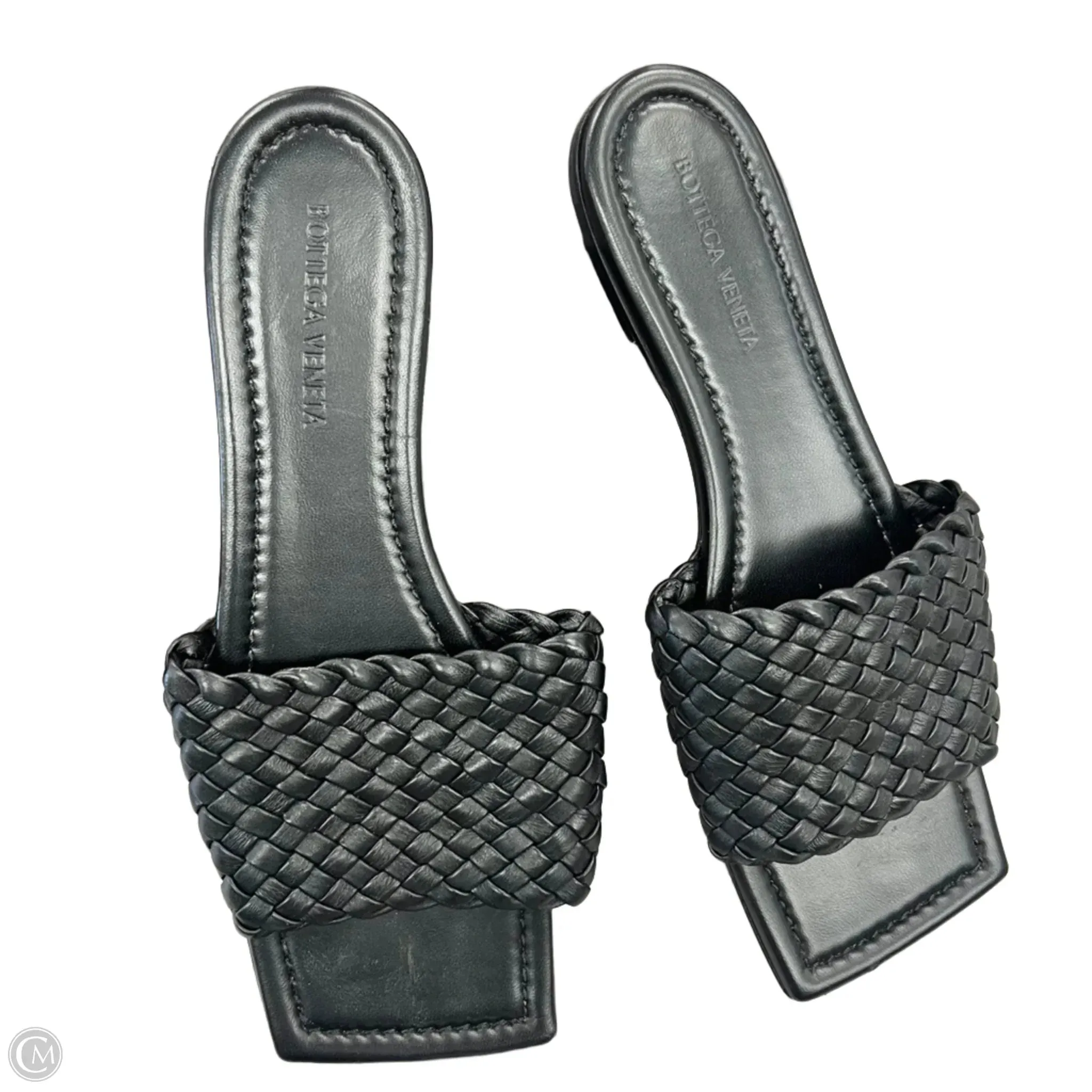 Sandals Luxury Designer By Bottega Veneta In Black, Size: 9.5 School Style