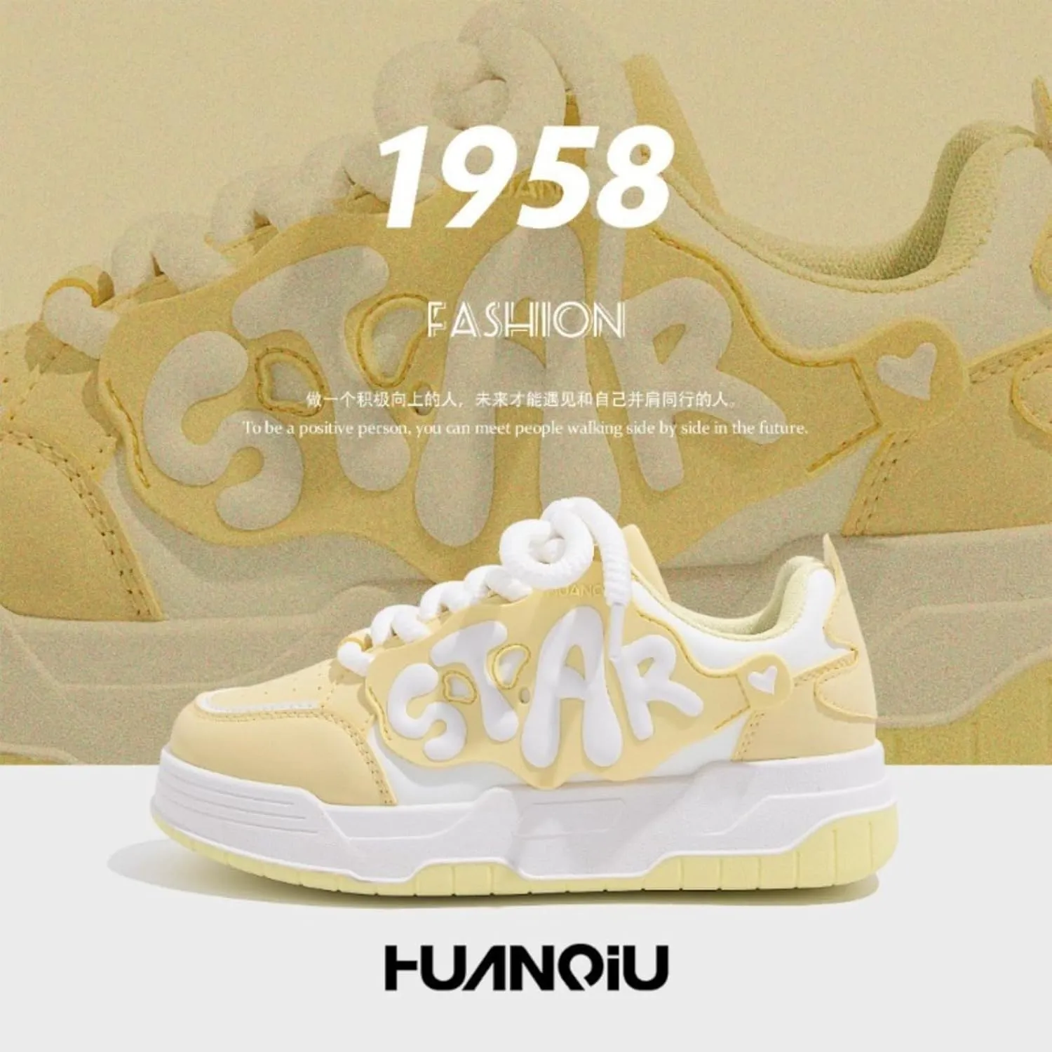 Y2K Graffiti Star Sneakers PU Leather Low Top for Women Cute Aesthetic Casual Streetwear Shoes Soft Sole Comfortable Trainers for School Travel Everyday Style