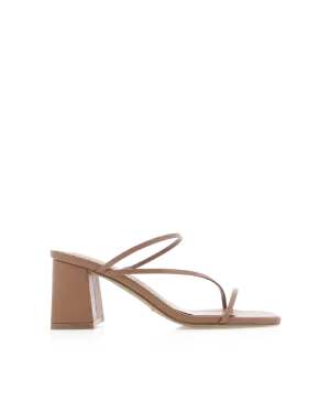 YAZMIN 2.0 - COFFEE Fashionable Heels Black Tie