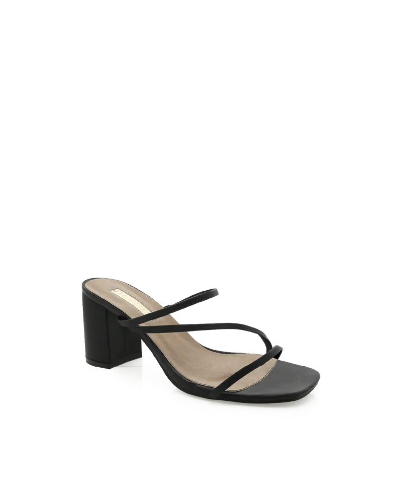 YAZMIN WIDE FIT - BLACK Formal Heels Weather Safe