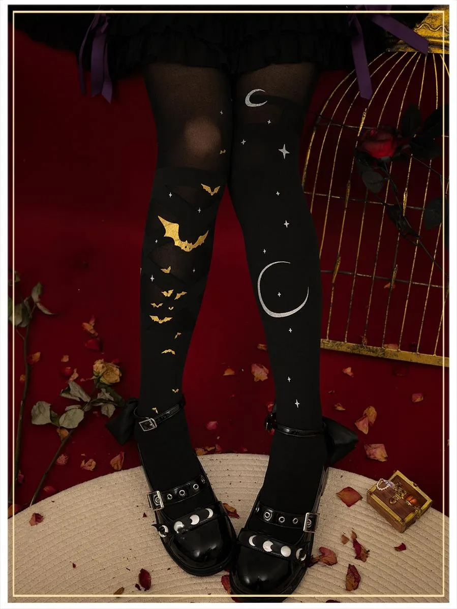 Yidhra~Dream Witch~Gothic Lolita Halloween Tights Pantyhose
