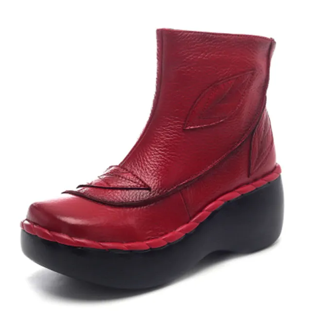 Zafiro Women's Spring Autumn Platform Black Booties