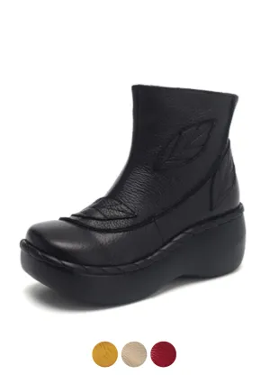 Zafiro Women's Spring Autumn Platform Black Booties