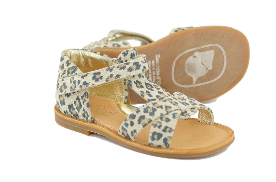 Zecchino d'Oro Girls Leopard Print Sandal