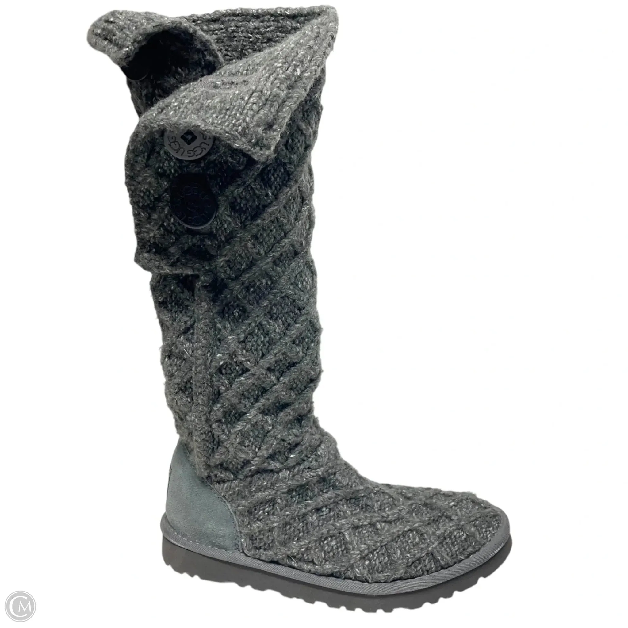 Boots Designer By Ugg In Grey, Size: 7 Work Ready Stable Step
