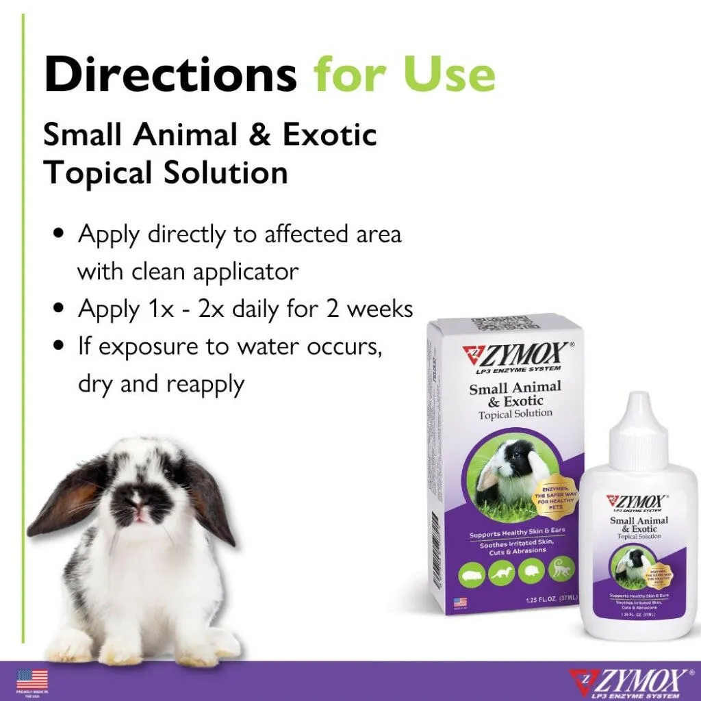 Zymox Small Animal & Exotic Topical Solution w/o Hydrocortisone