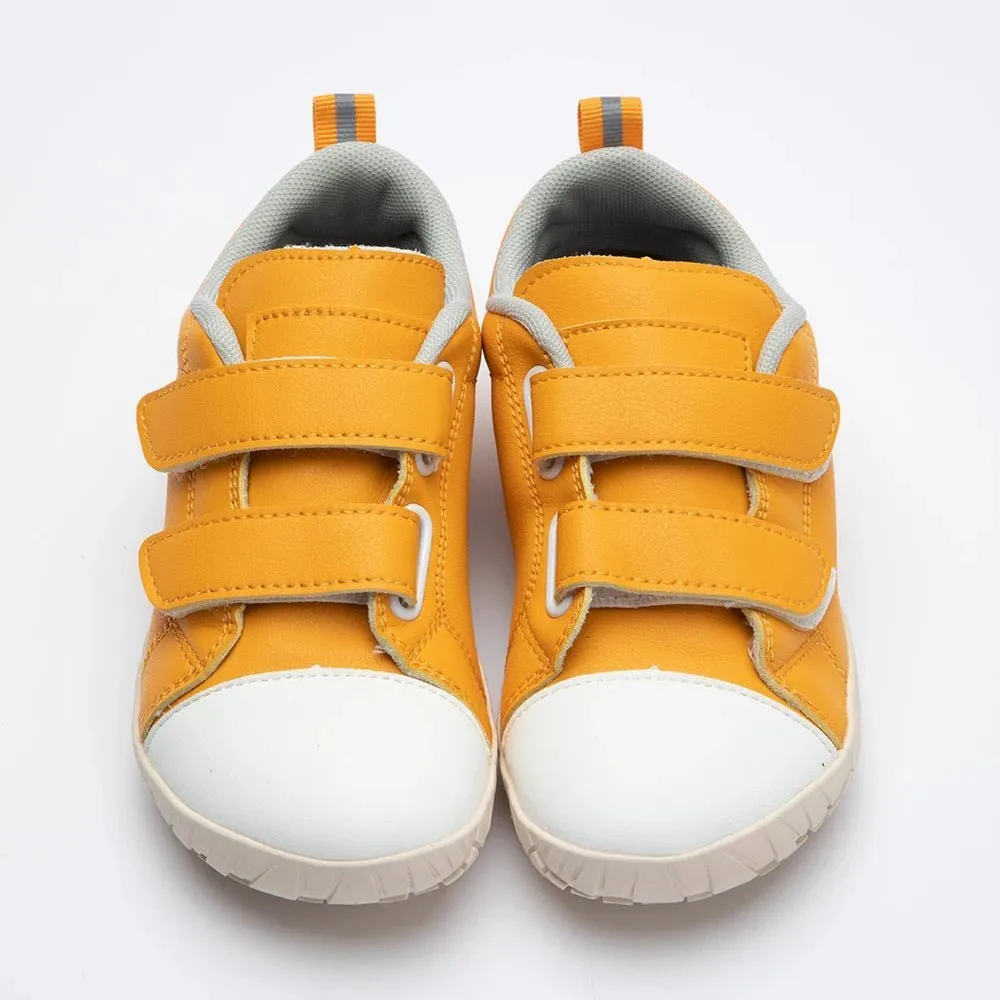 ZZFABER Children Barefoot Shoes - Soft Fiber Leather Sneakers for Girls and Boys