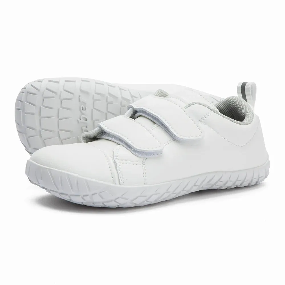 ZZFABER Children Barefoot Shoes - Soft Fiber Leather Sneakers for Girls and Boys